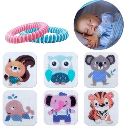 Mosquito Repellent Patch Set Deet Free 24-hour Protective Natural Sticker with Bracelet 22PCS