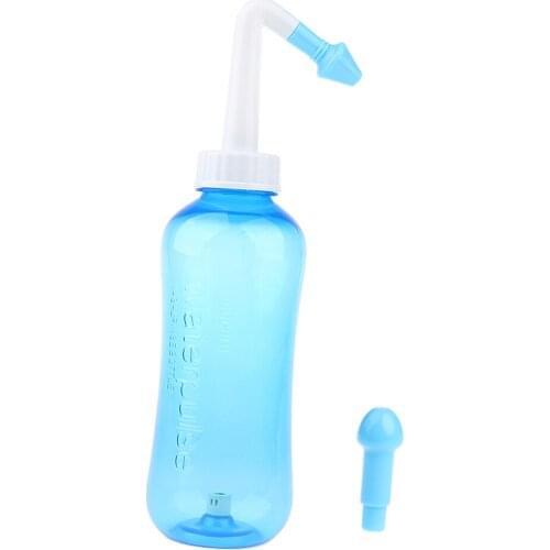 Manual 500ml Nasal Rinsing Bottle Nasal Irrigation Neti Pot Nose Wash System for Individual Daily Nose Care