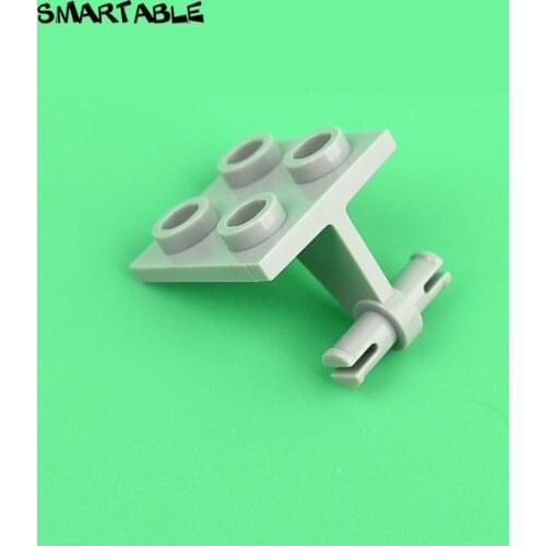 Smartable Plate 2x2 Thin with Dual Wheels Holder with Split Pins Building Block MOC Parts Toys For Kids Technical 4870 30pcs/Lot