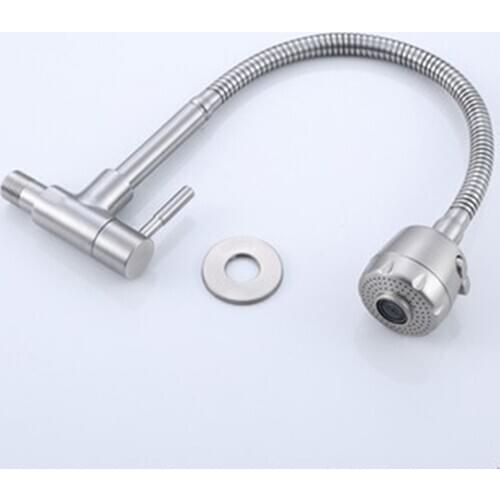 SUS304 Kitchen Wall Faucet Single Cold 304 Kitchen Faucet Brand New And High Quality 2020 New Arrival For Home