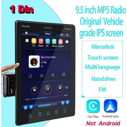 Tesla Universal Car Stereo 1 Din Adjustable Touch Screen BT FM Mirror-link Car Video Audio System Car MP5 Player