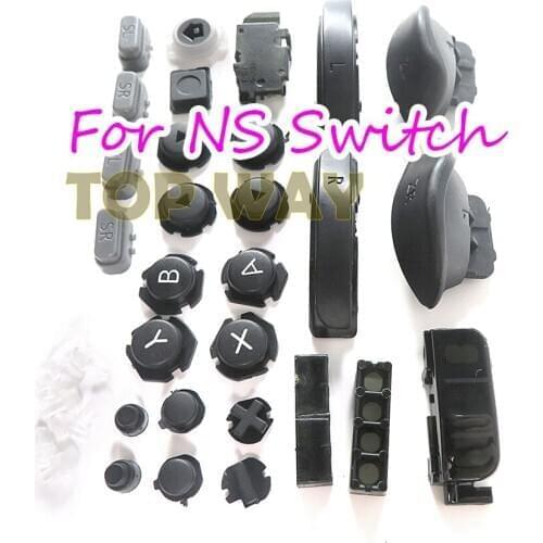 10sets Black Replacement For Switch Joy con L R ZL ZR Button ABXY DPad Button SL SR Button For Nintendo Switch Joycon Left Right