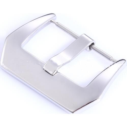 10pcs/lot Wholesale 20 22 24mm 316L Stainless Steel Watch Band Buckle Black Brushed Men Strap Watchbands Clasp Accessories