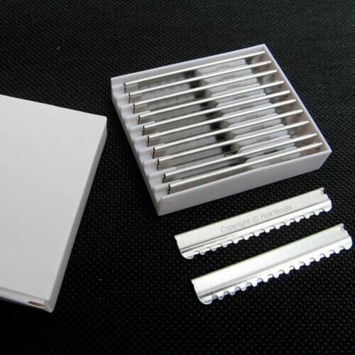 10pcs Ultrasonic Razor Blade For Hair Cutting Machine Replacement Blades Salon Trimmers Styling Tools
