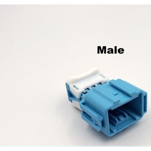 2pcs/lot 6pin male and female car Safety box atmosphere lamp connector plug socket For Honda 2007-2016 CRV Civic8/9