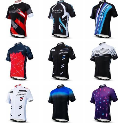 2019 cycling jersey Men Mountain Bike jersey Pro MTB Bicycle Shirts Team Road Tops Sport racing Ropa Ciclismo clothing red black