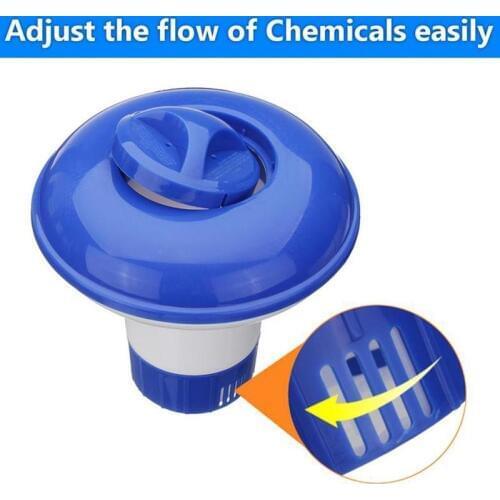 5 Inch Floating Applicator Swimming Pool Spa Chemical Dispenser Sterilization Automatic Medicine-feeding Dosing Cleanning Device