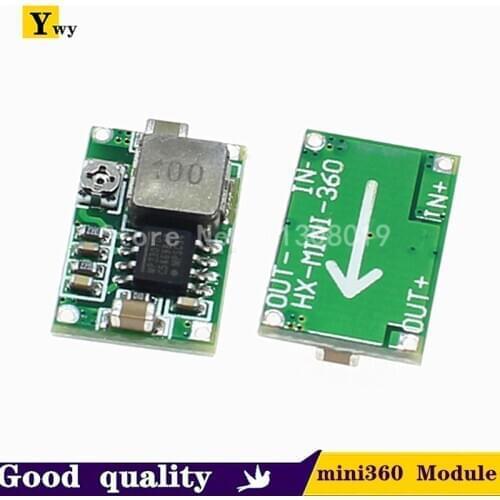 5PCS Mini360 DC-DC HM Buck Converter Step Down Power Supply Module 4.75-23V to 1-17V 340KHz Mini-360 Ultra-small+ 17x11x3.8mm