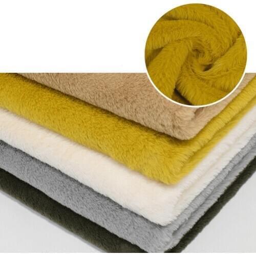 600g imitation rabbit fur short plush fabric diy faux fur fabric toy pillow nightdress super soft fabric 1Meter