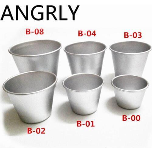 ANGRLY Stainless Steel Half Football Form Kitchen DIY Baking Western Cup Baking Cake Mould Oven Pudding Jelly Coffee Dessert