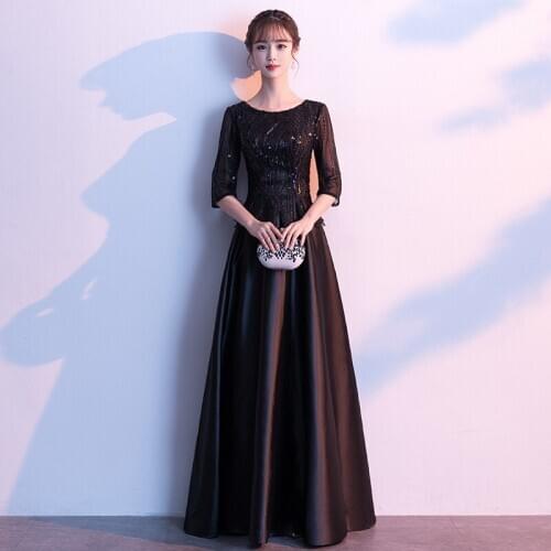 Cantata Performance Costume Female Long Skirt Solo Choir Costume Conductor Host Temperament Dress Skirt