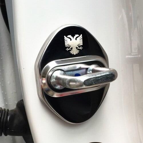 Door Lock Cover case for toyota corolla camry avensis rav4 yaris auris PRADO Land Cruiser Russian Eagle assessories car styling