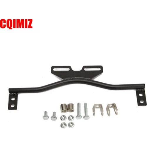 Black Motorcycle LED Light Bar Bracket For Spot Fog Lights Turn Signal Light For Honda Suzuki Kawasaki Harley Yamaha