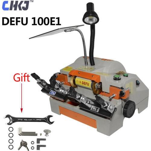 CHKJ DEFU 100E1 Double Head Duplicating Car Auto key Cutting Machine Horizontal Machine For House Door Key Duplicated Machine