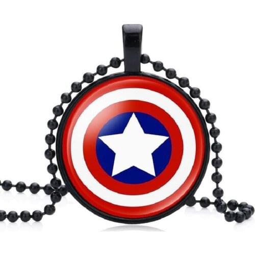 16 Styles Disney The Long Chain Jewelry Necklace Crystal Marvel Spiderman Captain Hulk Necklace Birthday Christmas Gift Kid Toy