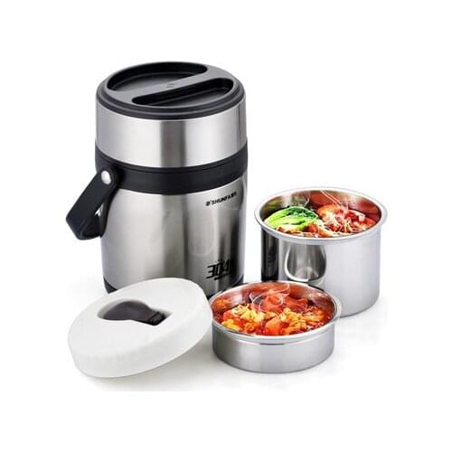 Household Insulation Pot Stainless Steel Large Capacity Kitchen Food Lunch Box Leakproof Taper De Comida Food Packaging ED50TH