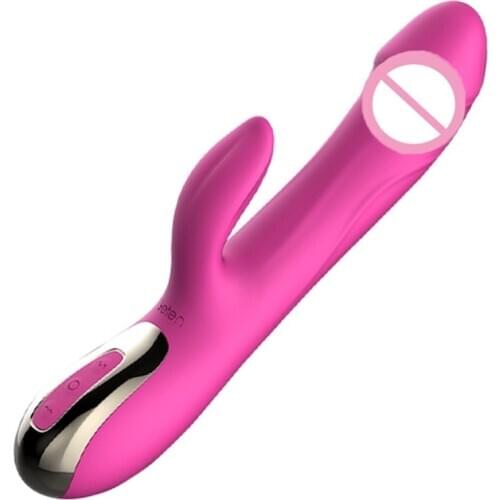 Leten Magnetic pulse automatic Thrusting Waterproof Heating Dildo vibrator for women Tongue clitoral stimulator silicone toys