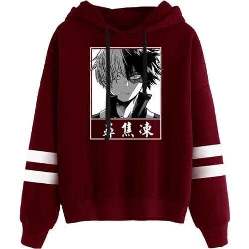 My Hero Academia Shoto Todoroki print Autumn and Winter Holiday Preppy Casual StreetwearStyle Men/Women Novelty Clothes