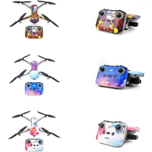 For DJI Mavic Air 2 Skin Protective PVC Stickers Drone Body with battery Arm Remote Control Protector for DJI Mavic air 2
