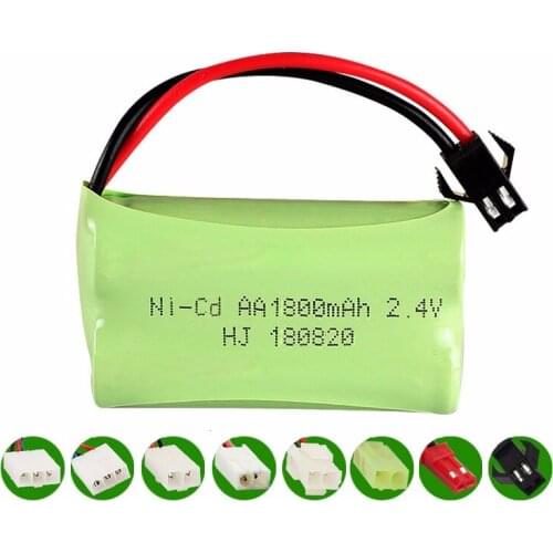 2.4v 1800mah NiCD Battery For Rc toys Car Tanks Trains Robot Boat Gun Ni-CD AA 700mah 2.4v Rechargeable Battery