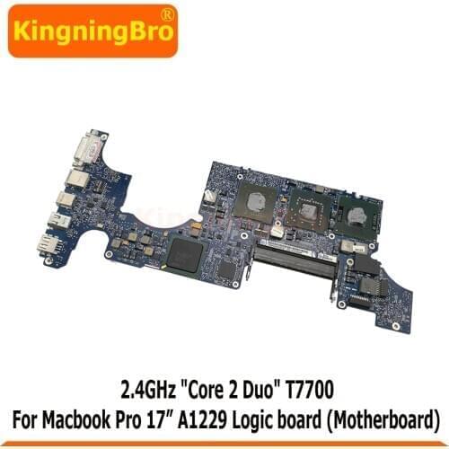 Original Motherboard For MacBook Pro 17" A1229 Logic Board 2007 CPU 2.4GHz T7700 820-2132-A G84-602-A2