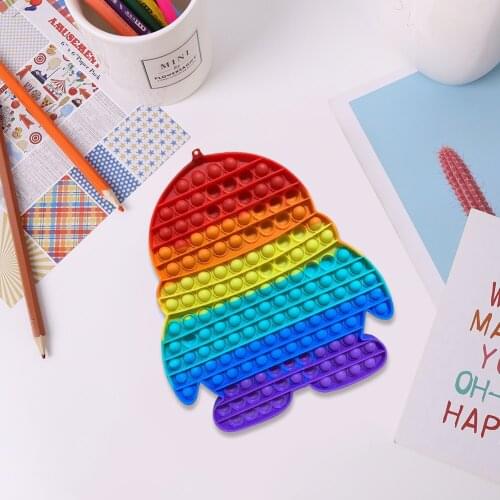 Bubble Sensory Fidget Toys Fidget Reliver Stress Toys Silicone Pressure Relieving Toys For Children Adults Squeeze Toy