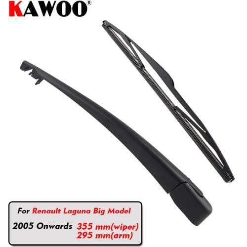 KAWOO Car Rear Wiper Blade Blades Back Window Wipers Arm For Renault Laguna Big Model Hatchback (2005-) 355mm Windscreen Blade