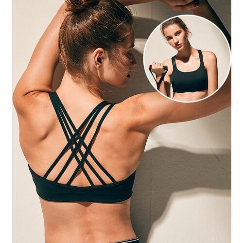 Sexy Cross Backless Yoga Shirt Mesh Breathable Push Up T Shirt Seamless Crop Top Solid Sport Top Fitness Women Sport Shirt Women