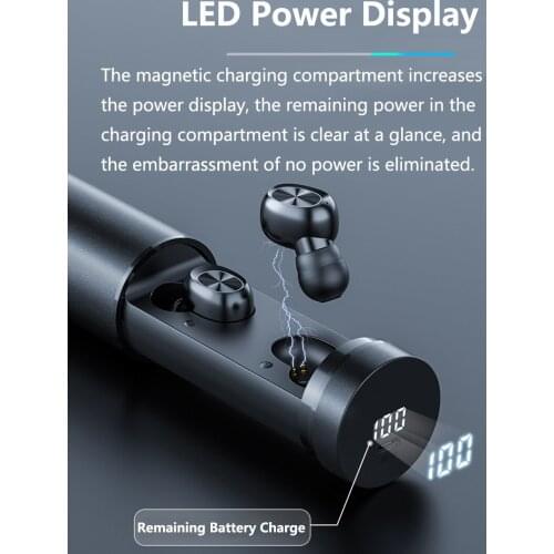 TWS Bluetooth Earphone 5.0 Wireless 8D HIFI Noise Reduction Sport Entertainment Earbuds Gaming Music Headset for All Smartphones