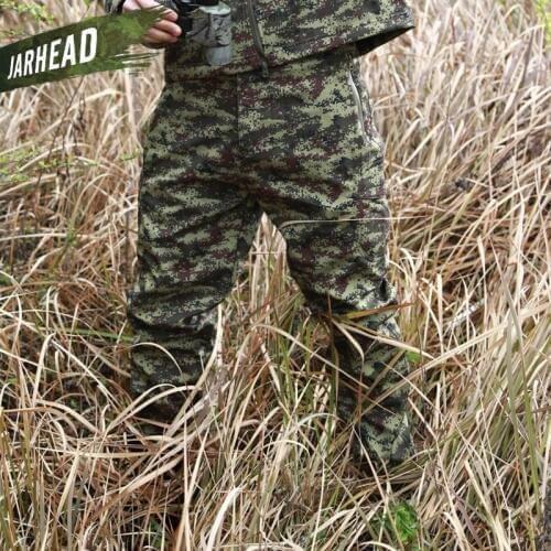 Outdoor Army Fans TAD Shark Skin Soft Shell Pants Fleece Trousers Warm Pants Overalls Waterproof Windproof Breathable Trousers