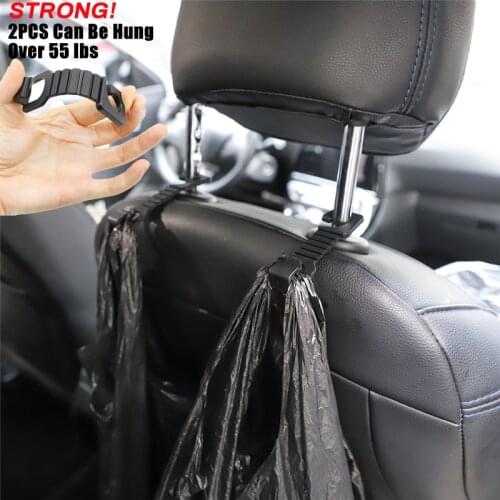 Universal Car Headrest Back Seat Hook Hidden Vehicle Trunk Storage Organizer Hook Seat Headrest Hanger Holder Auto Fastener Clip