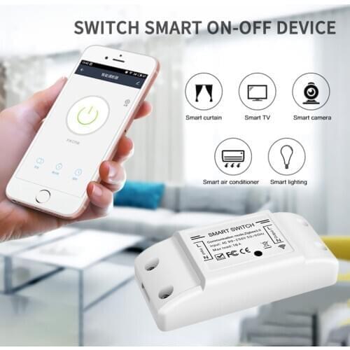 Tuya 16A Universal Relay Switch ZIGBEE On / Off Switch For Light and Fan Compatible with Google Home and Alexa Remote Control