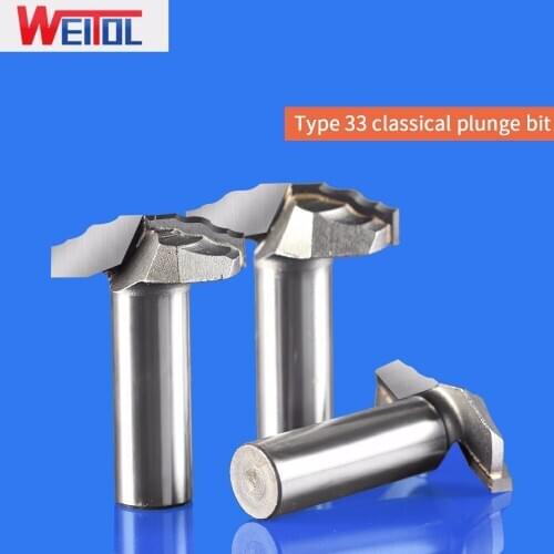 WeiTol 1pcs 12.7mm shank 2 flutes router bit carbide wood end mill woodworking tool free shipping