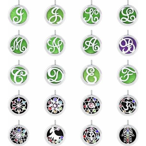 BOSHI Necklace For Women Essential Oil Diffuser Necklace Pendant Jewelry 30mm Magnetic Crystal Aromatherapy Perfume Locket Gift