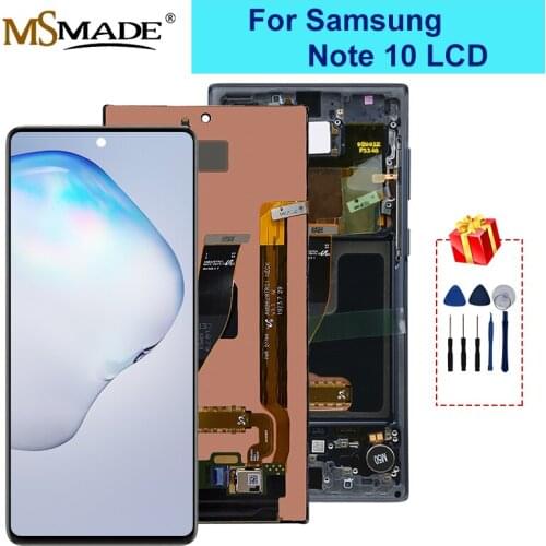 6.3" Original For Samsung Galaxy Note 10 Display N970F N9700 LCD Display Touch Screen Digitizer Parts For Samsung NOTE 10 LCD