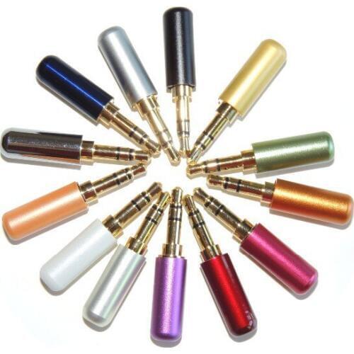 20set 1/8" 3.5mm male 3 pole stereo plug + female jack Audio TRS connector