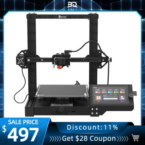 BIQU BX FDM 3D Printer 32Bit Motherboard 7-inch HD Display Auto-leveling Big Size High Precision 3D Drucker PLA Filament