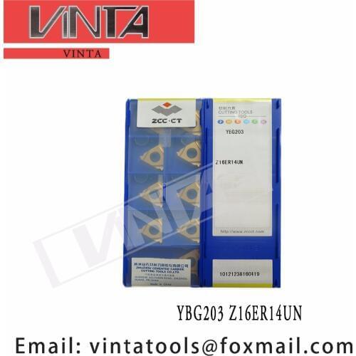 Free shipping high quality 10pcs/lots YBG203 Z16ER14UN cnc carbide threading inserts