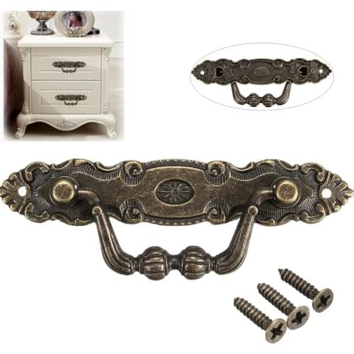 Zinc Alloy Antique Bronze Drawer Cabinet Handle Drawer Door Knobs for Furniture Hardware Accessories Cupboard Pull Knobs