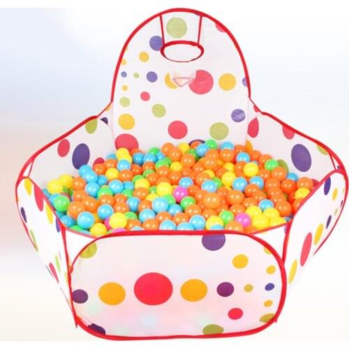 Kids Indoor Ball Pool Play Tent Portable Fun Playhouse Ball Pool Playpen with Basketball Hoop Outdoor Toddler Sports Toys
