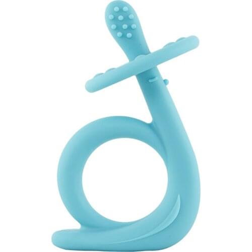 Children Anti-eat Hand Bite Bite Glue Baby Tooth Snail Silicone Grinding Stick Toys Baby Actuate Tooth