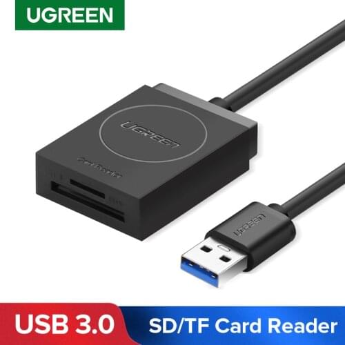 UGREEN Card Reader USB 3.0 to SD Micro SD TF Card Reader for PC Laptop Accessories Smart Memory Cardreader SD Card Reader 2-in-1