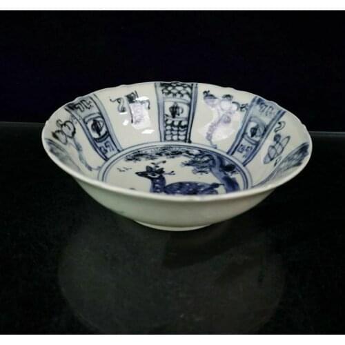 Chinese Old Porcelain Blue And white Floral Pattern plates