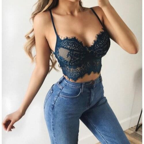Lace Lingerie Seamless Bra Underwear Push Up Bralette Corset Sexy Women Bra Cami Crop Top Nightwear Sleepwear