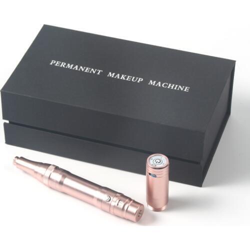 Easy control micropigmentation eyebrow tattoo machine wireless rechargeable pmu machine for needle cartridges beauty equipment