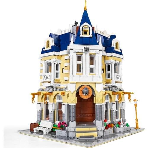MOULD KING 11005 Street Building Toys The MOC Costume Shop With Led Part Building Blocks Assembly Bricks Kids Christmas Gifts