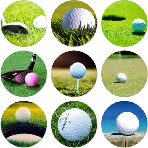 Golf Balls sport Badge Brooch Pin Accessories For Clothes Backpack Decoration gift 58mm