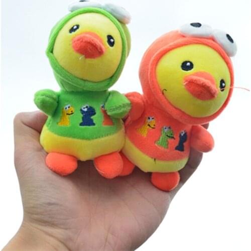 Stuffed Toys Little Yellow Duck Cartoon Kawaii Cute Kids Soft Keychain 13cm Dolls Toys for Children Plush Stuffed Animals 13cm