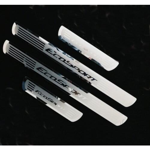 For Ford EcoSport 2013-2018 2019 2020 Stainless Door Sill Scuff Plate Cover Car Styling Accessories