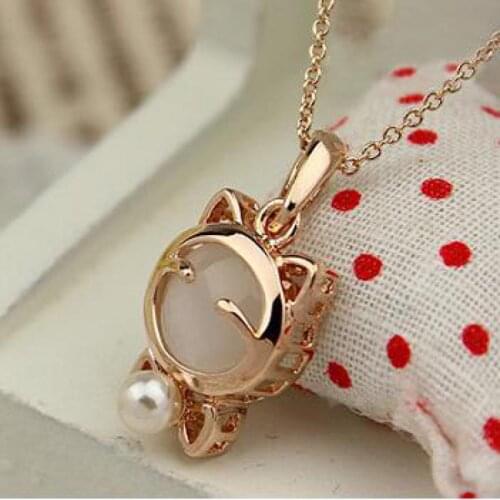 Cheap Marketing 2018 Latest Fashion Super Meng Cute Lucky Cat Eyes Mr. Shi Clavicle Chain Necklace Jewelry Factory Direct